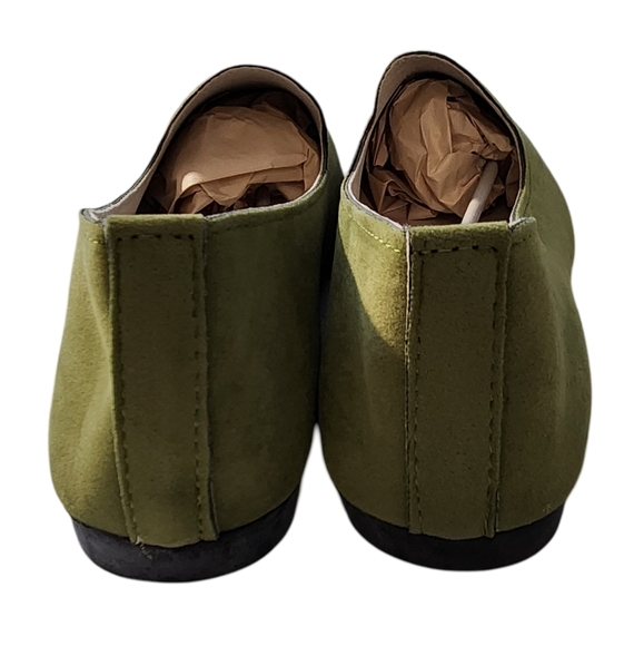 HP! NWOT Green suede flats - Picture 6 of 8